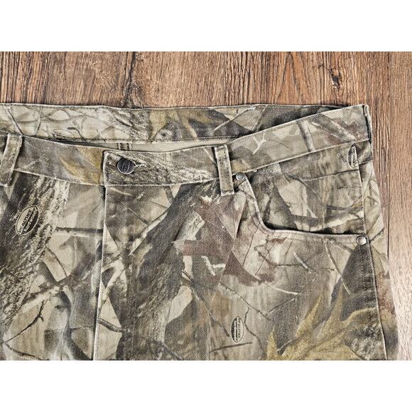 Wrangler Pro Gear Camo Denim Pants Jeans Mens Sz 42x30 - Picture 2 of 9